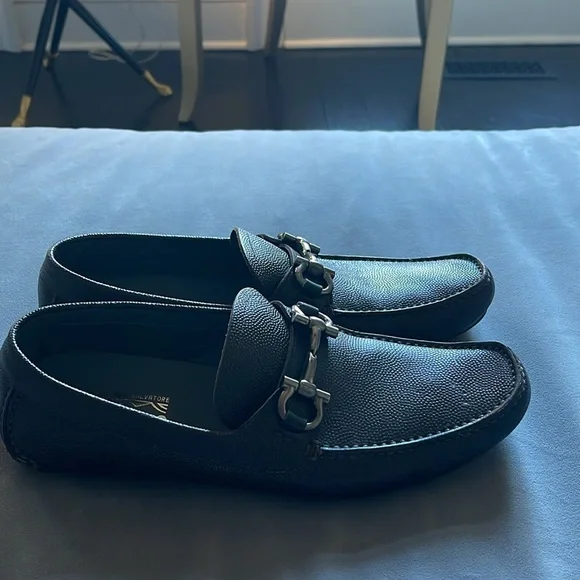 Men’s Brown Ferragamo Loafer Slip On Sz 10.5 - Picture 6 of 10